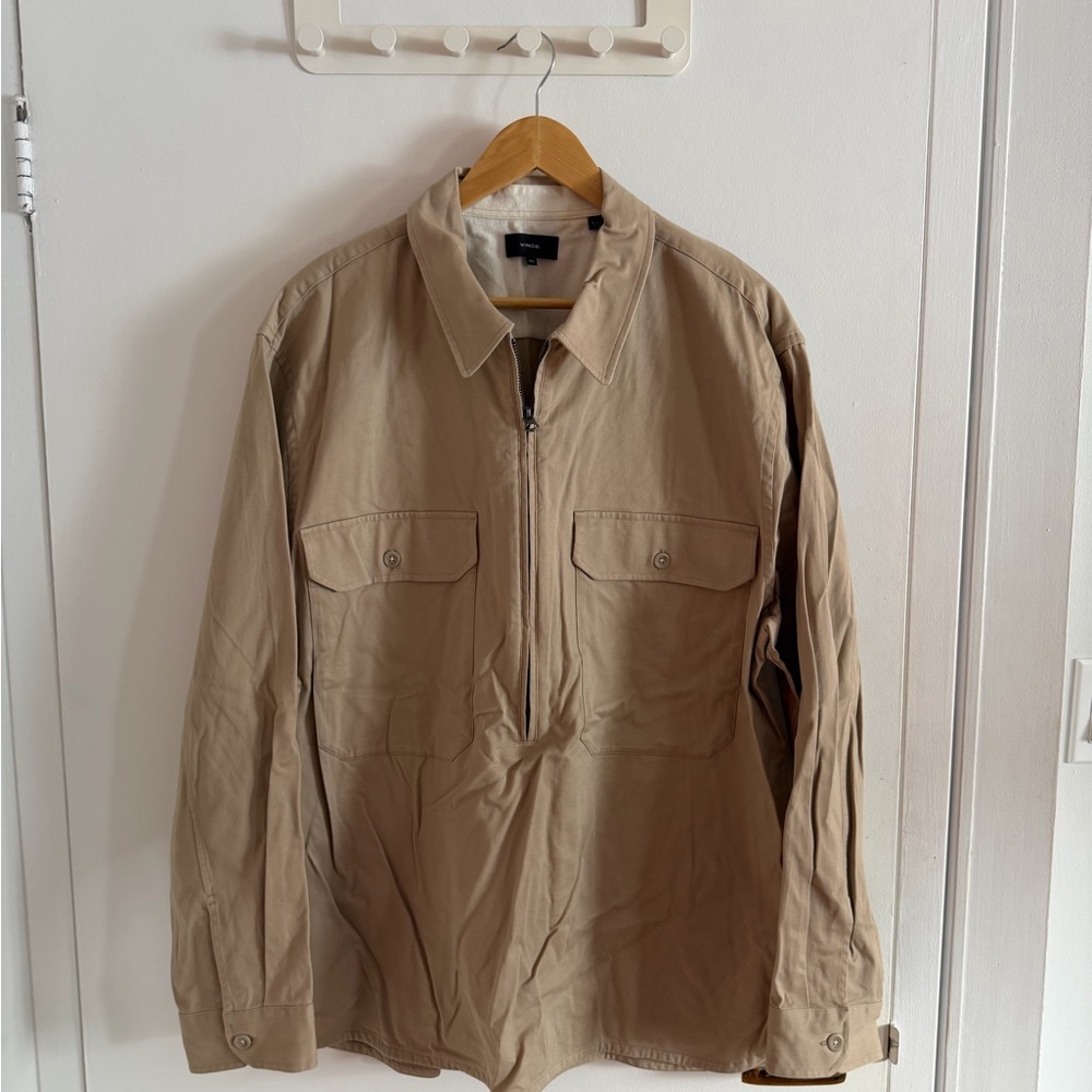 Vince Tan Men's Popover Half-Zip Jacket
